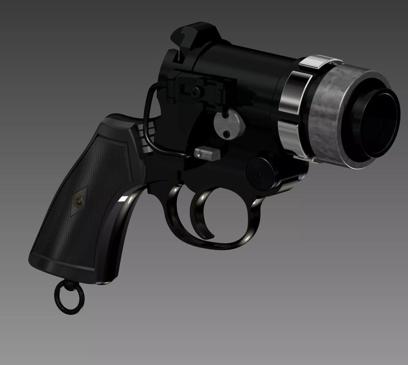 Mando Webley Blaster Cosplay Prop