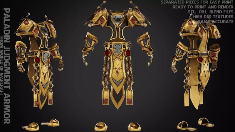 World of Warcraft Paladin Judgment Armor for Cosplay
