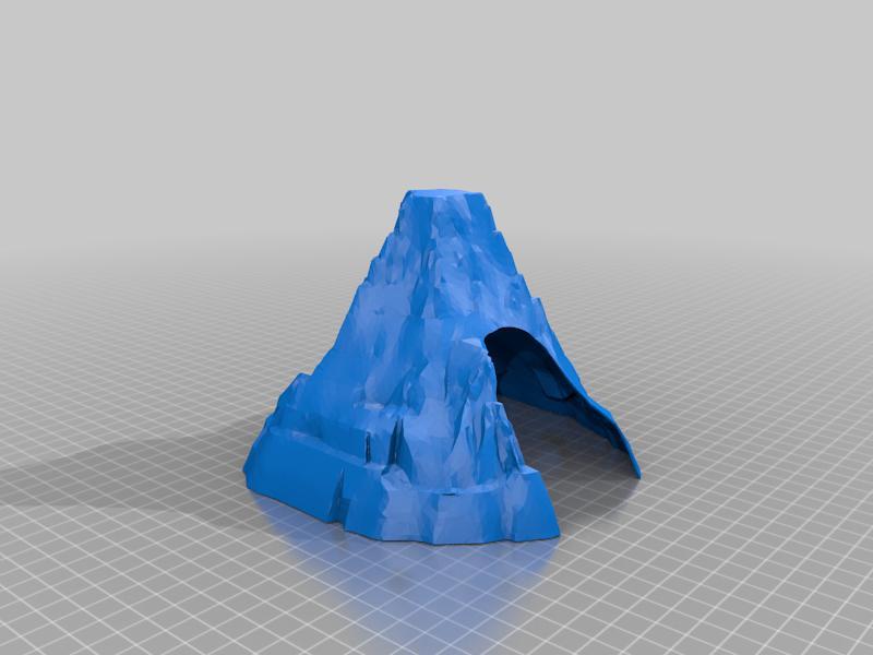 Matterhorn Mountain tunnel for wooden toy train