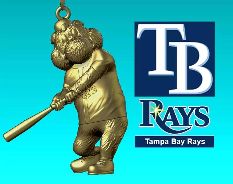 MLB - Necklaces TAMPA BAY RAYS - Hanging Figurine