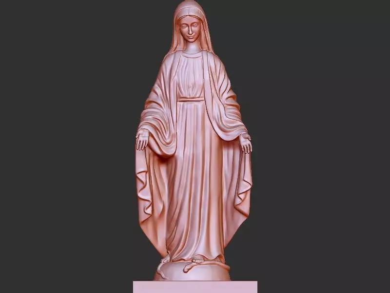 Mary standing statue