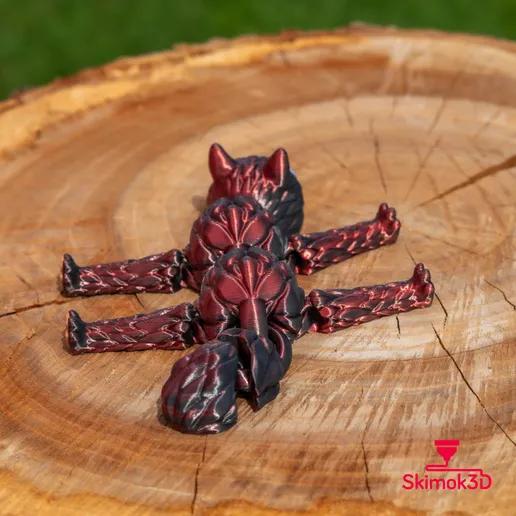 articulated fox dragon and cute fox