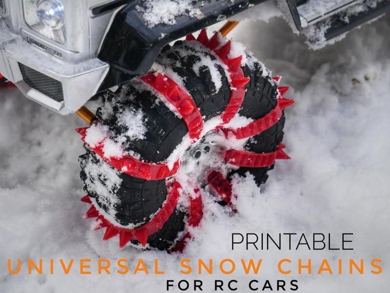 Universal snow chains/spikes for Crawler and RC Cars