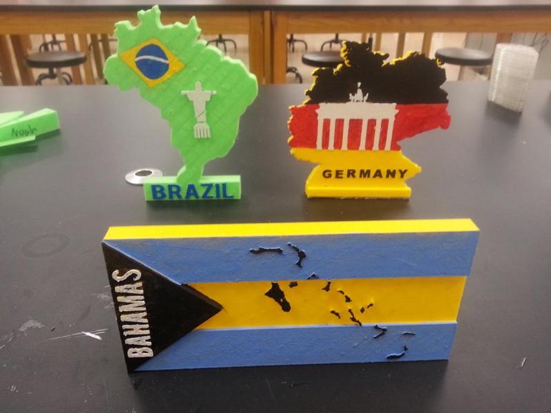 Stand Up Maps of Countries 2016