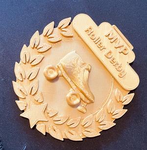 Roller Derby MVP Medal