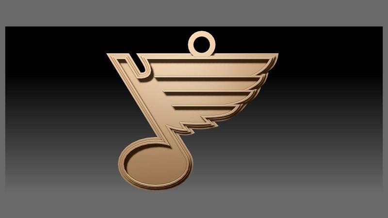 NHL st louis blues keychan shield color printable