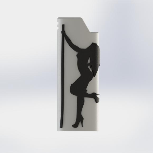 Pole Dance Lighter Case - Bold & Artistic Design