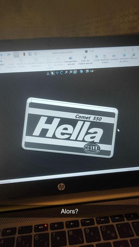 HELLA headlight cover