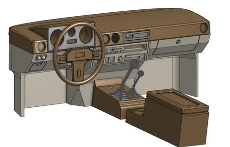 toyota fj60 313mm interior for rc4wd tf2 LWB