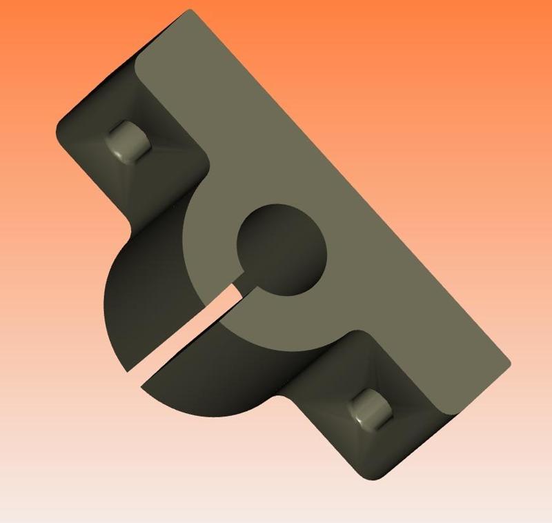 Rebel II v32 Y-Carriage - Plain Bearing KU 0816 Holder