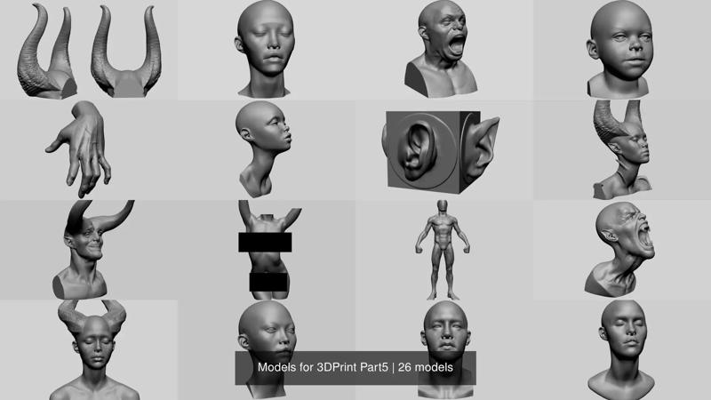 Models for 3DPrint Part5 3D Model Collection