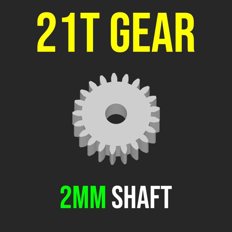 GEAR PINION 21T 2MM SHAFT BRUSHED MOTOR 370 RC CAR CRAWLER