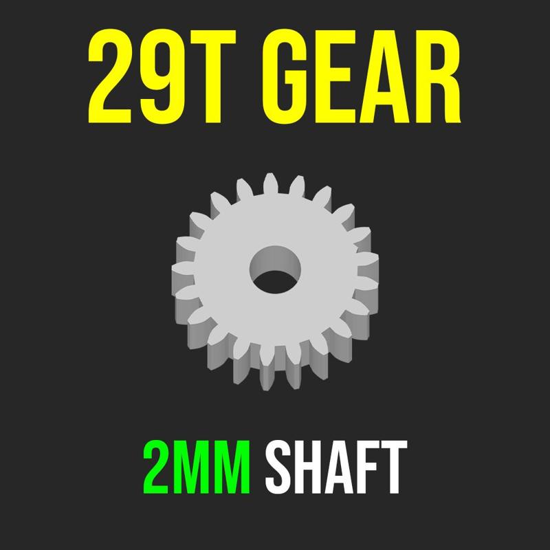 GEAR PINION 29T 2MM SHAFT BRUSHED MOTOR 370 RC CAR CRAWLER