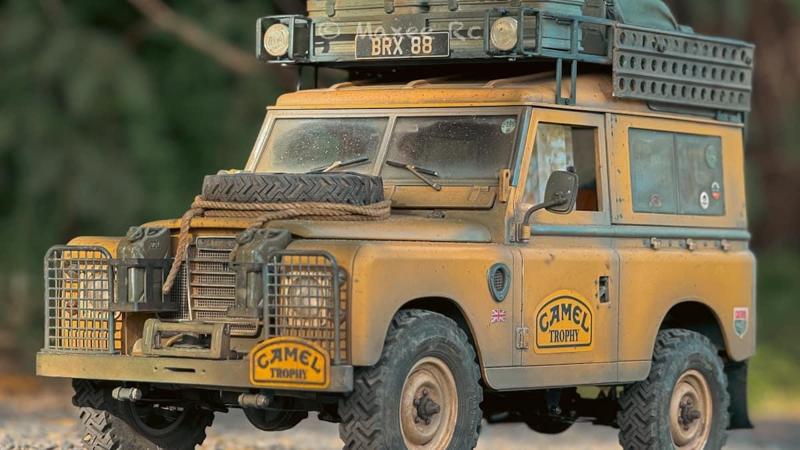 Land Rover Light covers Series III / II 88 / 109 Camel Trophy Boom Racing BRX02