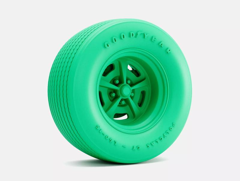 15x10 Magnum 500 Wheel Goodyear Polyglas L60-15 Tire