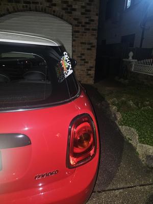 Toy Story Cow print Novelty car Tag