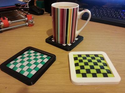 Designer drinks coaster