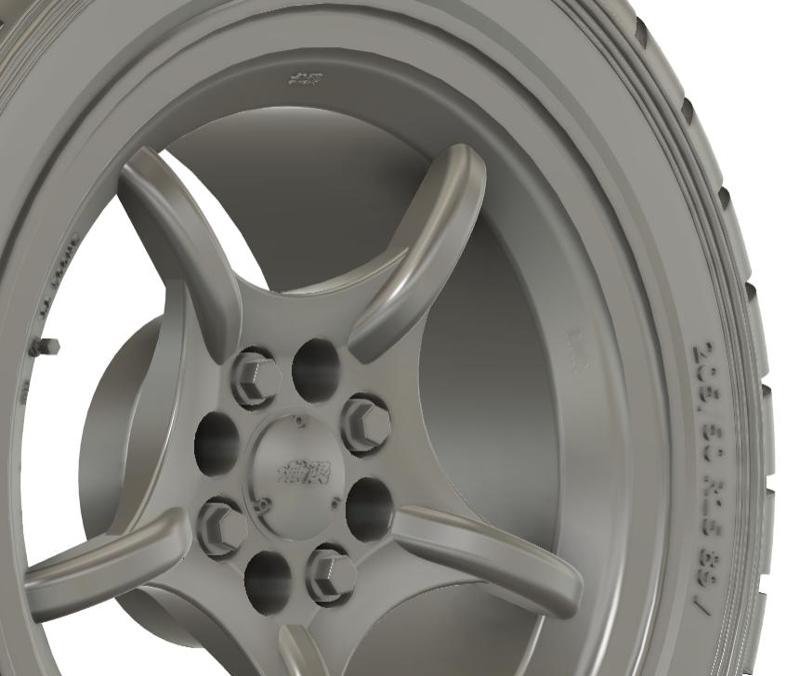 1/64 15x6.5 Mugen RNR wheels