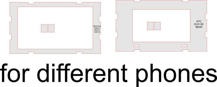 Laser cut vr glasses like goggle cradboard