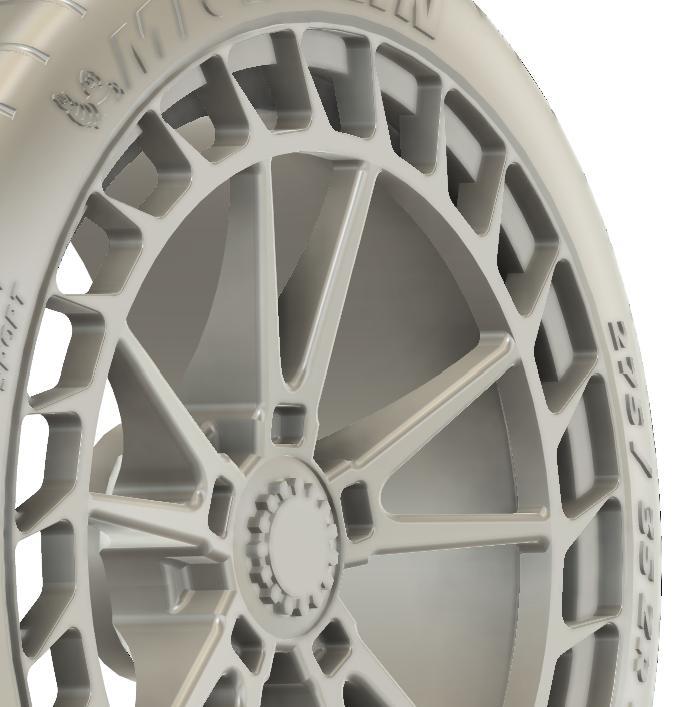1/64 20x10/21x13 Porsche 911 (992) GT3 RS Wheel Set- Advant Garde SRX01