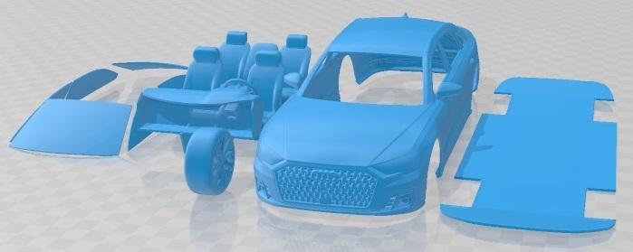 Audi A8L 2018 Printable Car