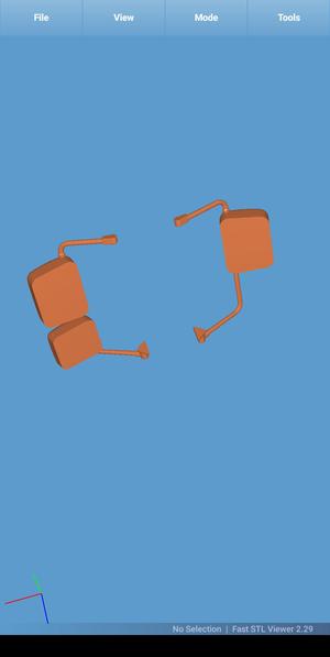 Retrovisores volvo vm escala 1/32