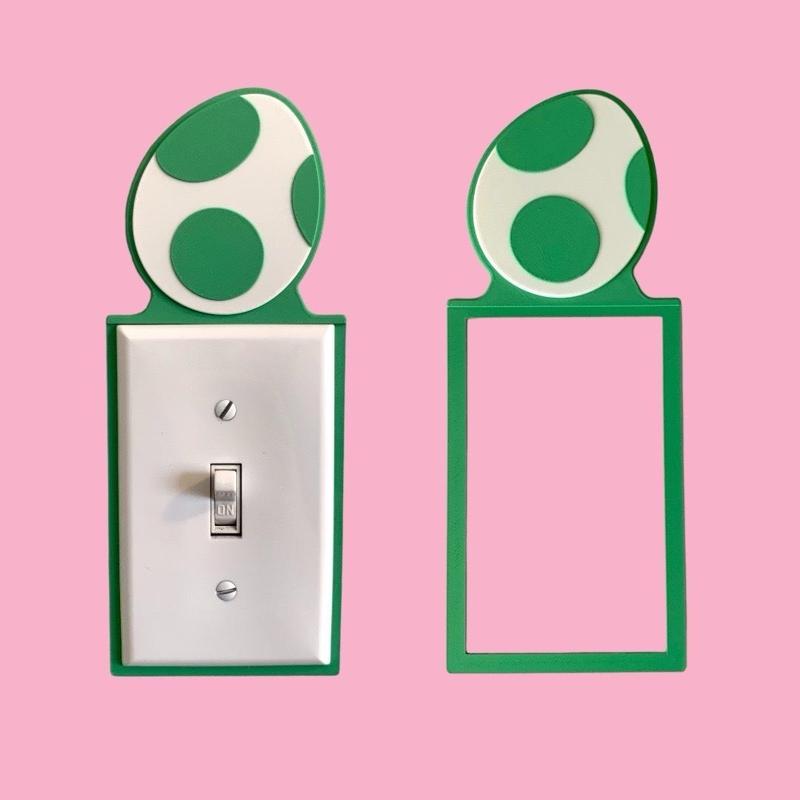 Yoshi Egg Light Switch Backer