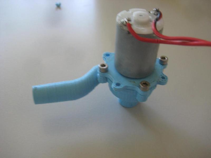 Centrifugal water pump for 2mm shaft motors