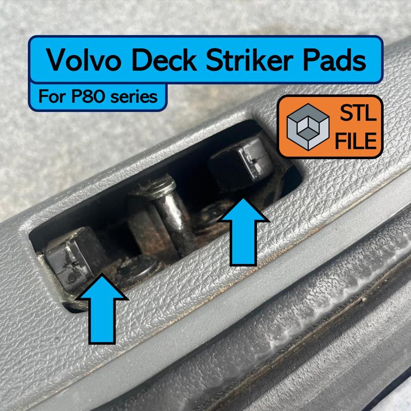 Volvo Rear Deck Lid Striker Pads (P80 series)