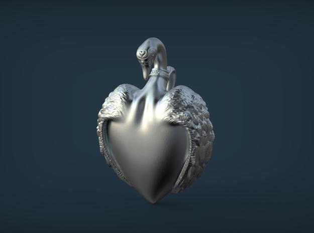 Swan Heart Pendant