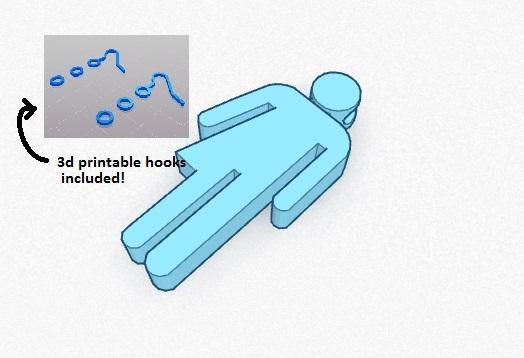 Transgender Symbol Stickfigure charm for Necklace