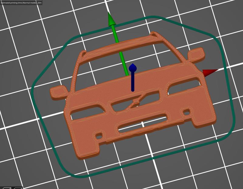 Volvo XC70 2001-2008 front silhouette