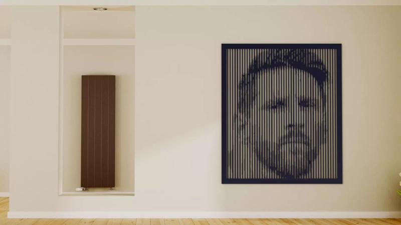 Halftone wall sticker Lionel Messi