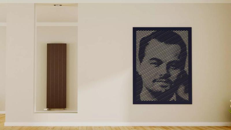 Halftone wall sticker Leonardo DiCaprio 01