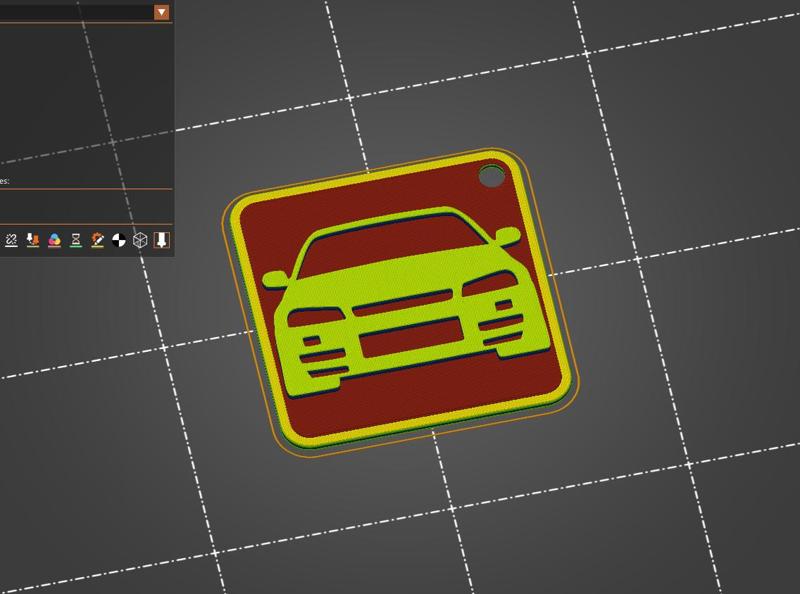 NISSAN SKYLINE GTR R34 KEYFOB KEYCHAIN