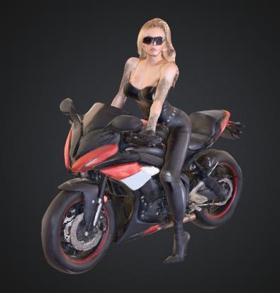 Woman On Motorcycle