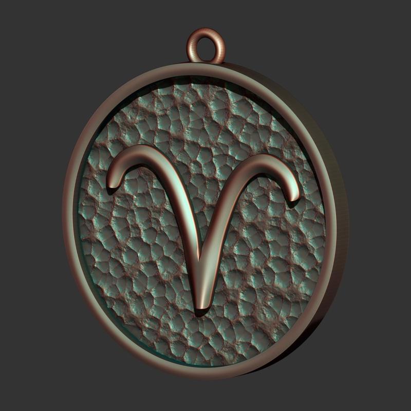 Aries Sign Pendant