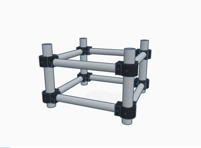 SINGLE FLOOR with PVC pipes diam32mm and 40mm