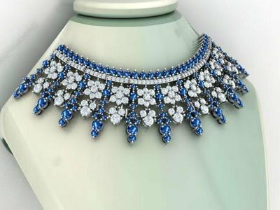 NACKLACE 3D print necklace and earrings set 3D print model