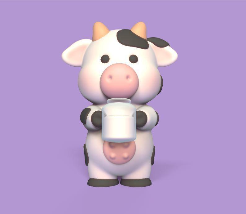 Cow Milk Bottle