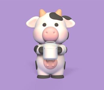 Cow Milk Bottle
