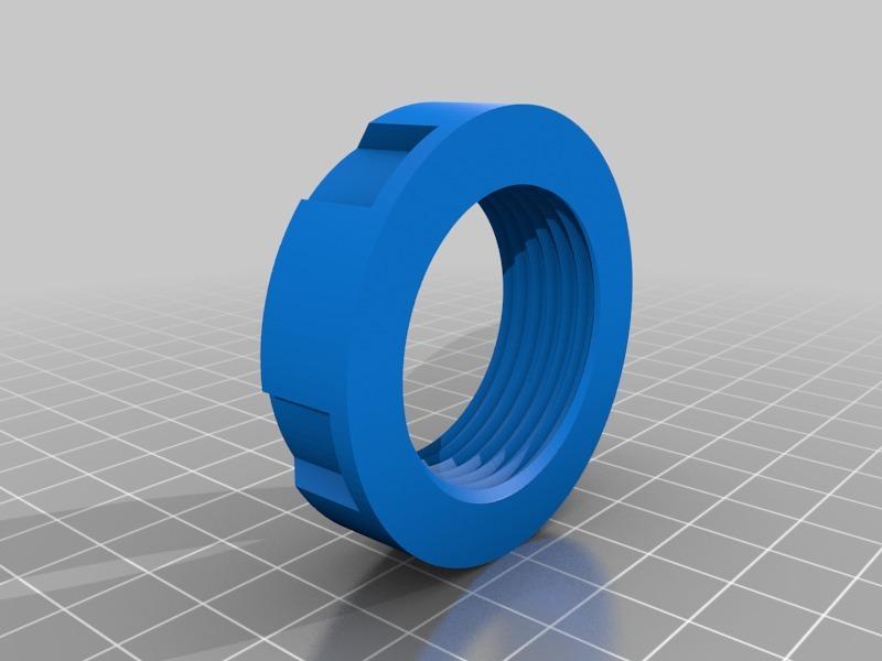 Ebb and Flow bulkhead fitting nut