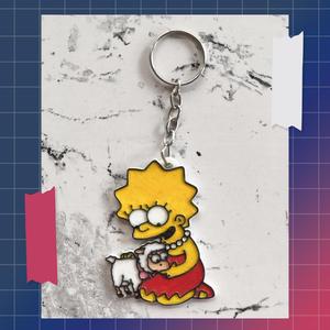 Lisa Simpson vegetarian keychain