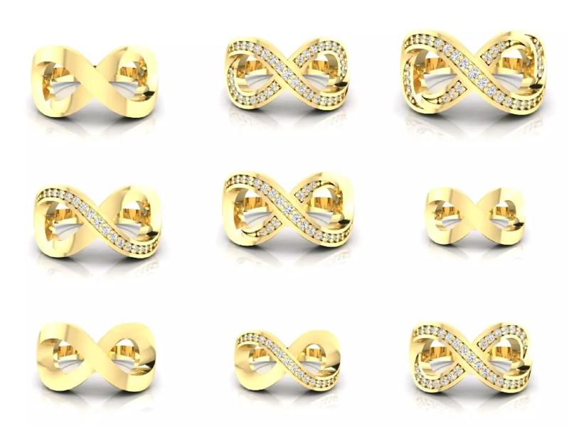 C4 The luxury female ring with gems wedding 3D Model Collection