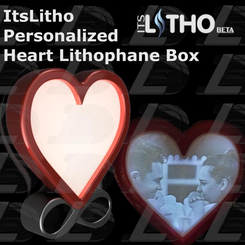 Itslitho Heart Lithophane Box