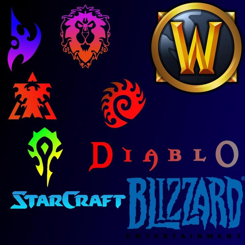 3D Blizzard Entertainment Logos