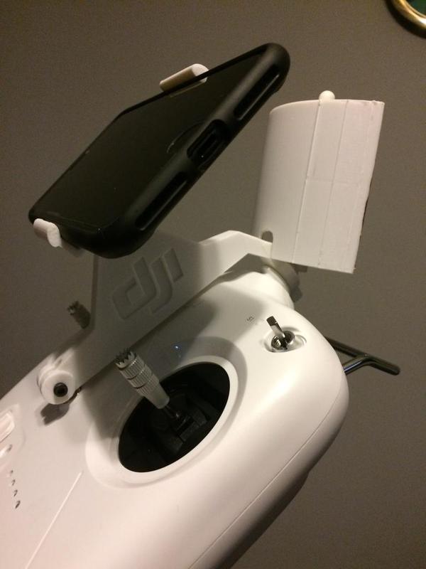 Phantom 3 Standard mounts for iPhone 7 plus