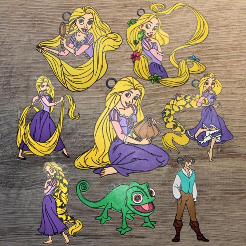 Set of 8 Disney Tangled Ornaments