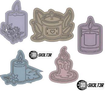 cookie cutter candles, religious, decorative candles, religion, candles