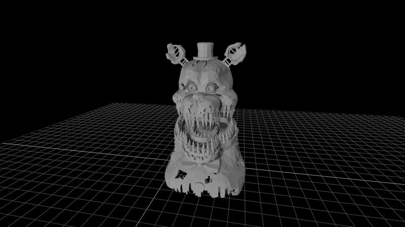 Five Nights At Freddy's Nightmare Freddy Withered Bust